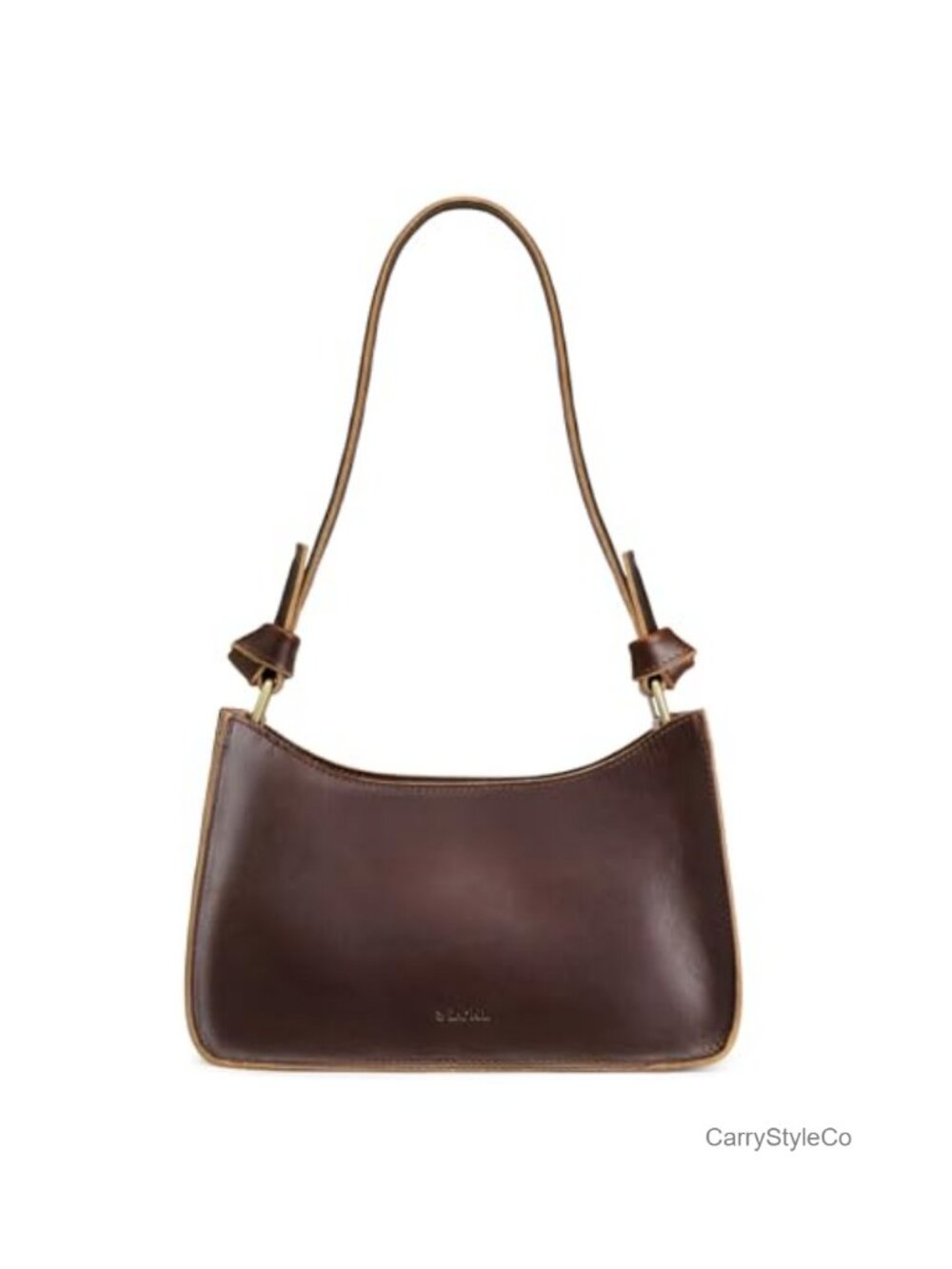 Genuine Leather Hobo Shoulder Bag Small Cute Purse
